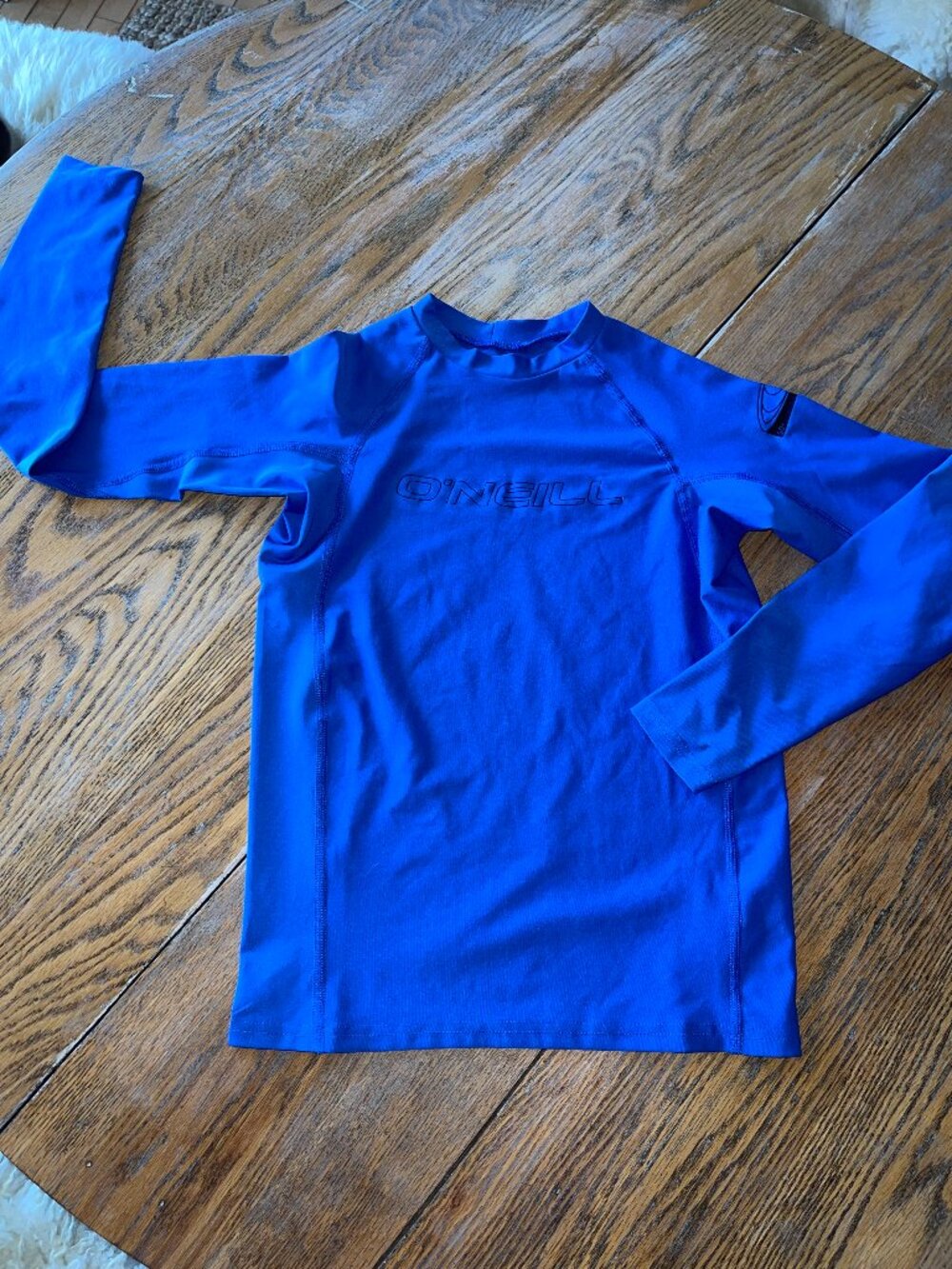 O'NEILL 50 + sun protection poly spandex rashguard /kids 16